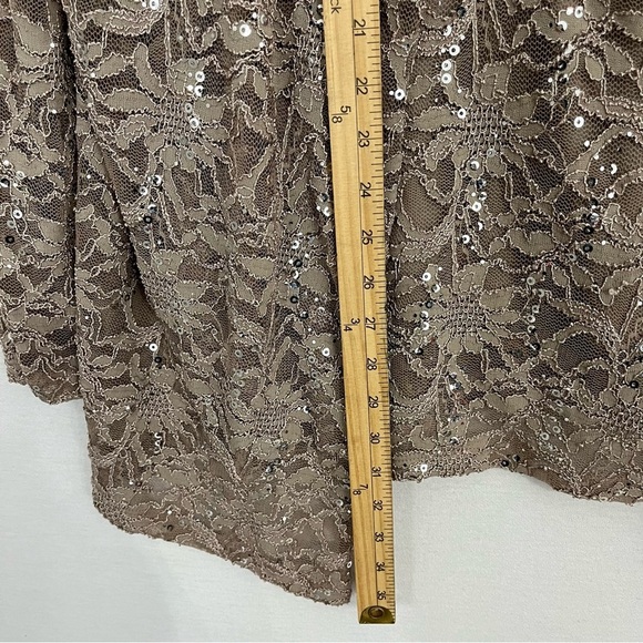 Set of Two Catherines Light Brown Sequins Cardigan and Top size 26W Formal - Picture 7 of 9